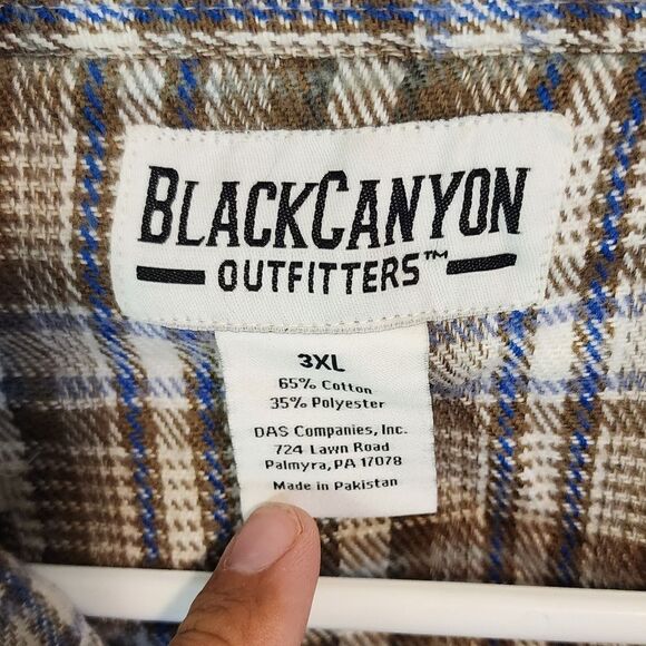 Men's Black Canyon longsleeve button-down shirt, size 3XL - Picture 2 of 3